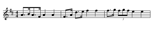 Amsbaugh's Schottische - staff notation