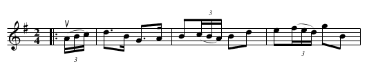 An ARRAN LILT - staff notation