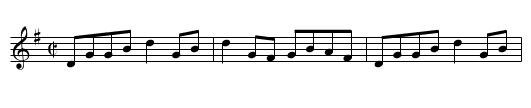 An Buachaill Dreoite - staff notation