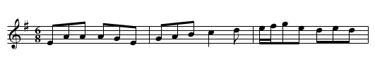 An Buachaillín Bán [1] - staff notation