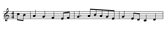 An bunnán buí, S. 124 - staff notation