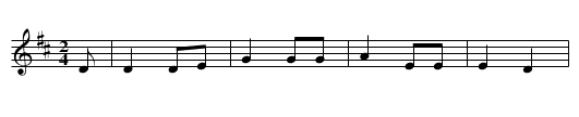 An cailín rua, S. 57 - staff notation