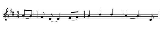 An Chéad Mháirt de Fhómhar - staff notation