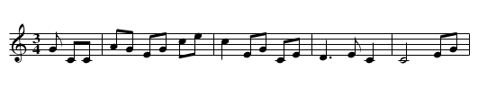 An Draighneán Donn - staff notation