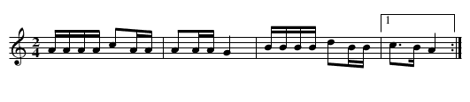 An dro : La Ziguezon - staff notation