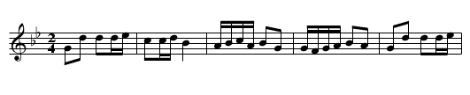 An dro - staff notation