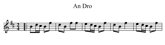 An Dro - staff notation