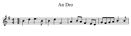 An Dro - staff notation