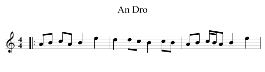 An Dro - staff notation