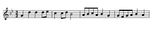 An dro - staff notation
