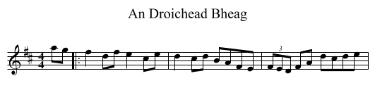 An Droichead Bheag - staff notation