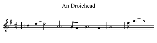 An Droichead - staff notation