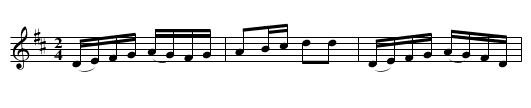 An Engelska for Stigtomta - staff notation