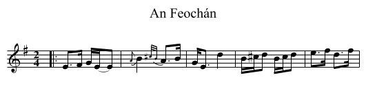 An Feochán - staff notation