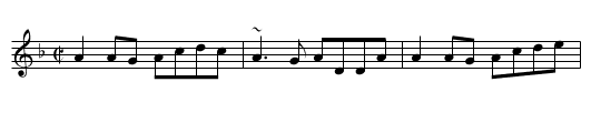 An Gabhr&aacute;n - staff notation