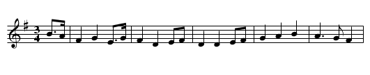 An Gamhuin Geal B&aacute;n - staff notation