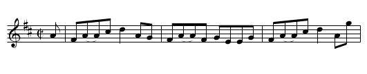 An Gearran - staff notation