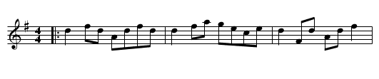 An Ghabha (aka the blacksmith) - staff notation