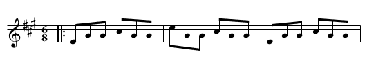 An IRISH LILT - staff notation
