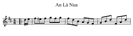 An Lá Nua - staff notation
