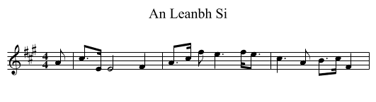 An Leanbh Si - staff notation