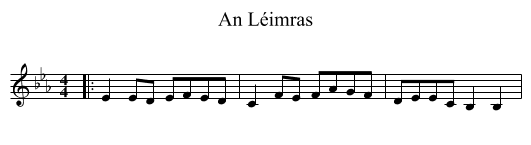 An Léimras - staff notation