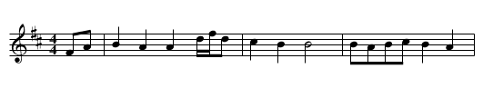 An Old Black Guard - staff notation
