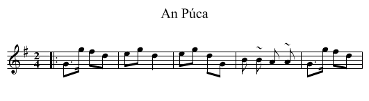 An Púca - staff notation