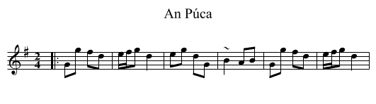 An Púca - staff notation