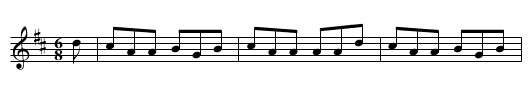 An RÃ³gaire Dubh - staff notation