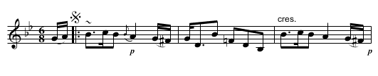 an SEALLADH MO DHEIREADH DO THEARLACH. - staff notation