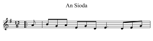 An Sioda - staff notation