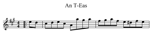 An T-Eas - staff notation