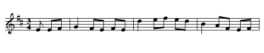Anach Cuain - staff notation