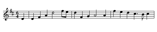 Anacreon - staff notation