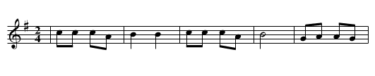 Añada (CT 140) - staff notation
