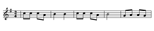 Añada (CT 140) - staff notation