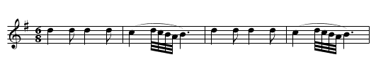 Añada (CT 165) - staff notation