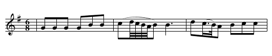 Añada (CT 266) - staff notation
