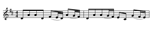 Ancient Irish March - staff notation