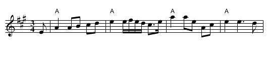 Anders Lagger Farfars (Boda) - staff notation
