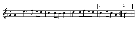Anders - Orsa vals - staff notation