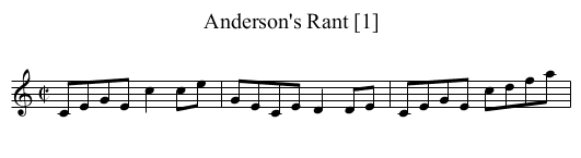 Anderson's Rant [1] - staff notation