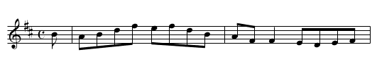 Anderson's - staff notation