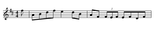 Anderson's - staff notation