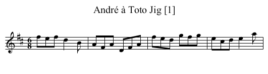 André à Toto Jig [1] - staff notation