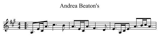 Andrea Beaton's - staff notation