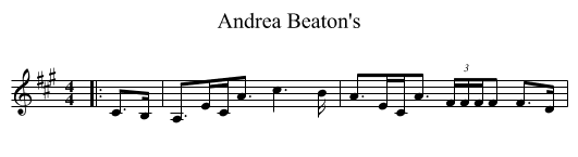 Andrea Beaton's - staff notation