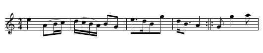 Andrew and his Cutie [sic] Gun [2] - staff notation
