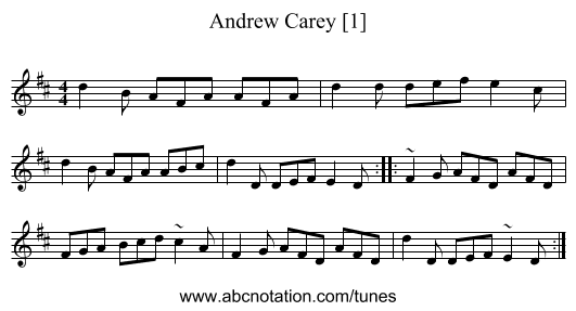 Andrew Carey [1] - staff notation